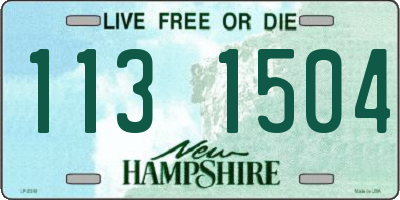 NH license plate 1131504