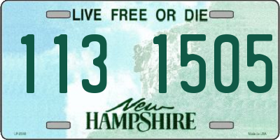NH license plate 1131505