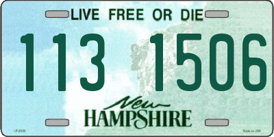 NH license plate 1131506