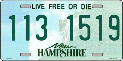 NH license plate 1131519