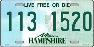 NH license plate 1131520