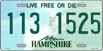 NH license plate 1131525