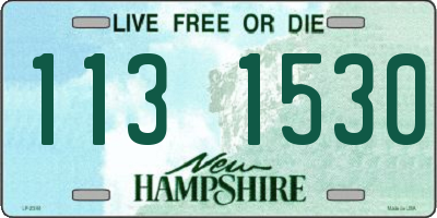 NH license plate 1131530