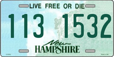 NH license plate 1131532