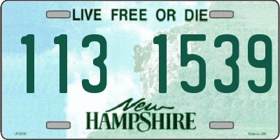 NH license plate 1131539