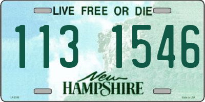 NH license plate 1131546