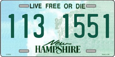 NH license plate 1131551