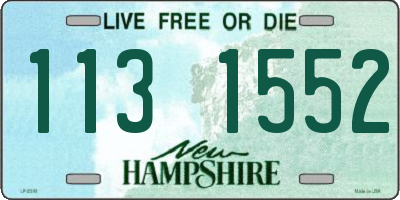 NH license plate 1131552