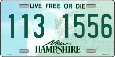 NH license plate 1131556