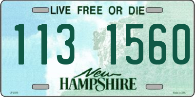 NH license plate 1131560