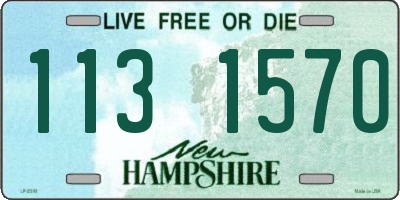 NH license plate 1131570
