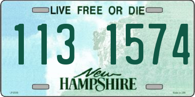 NH license plate 1131574
