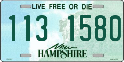 NH license plate 1131580