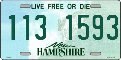 NH license plate 1131593