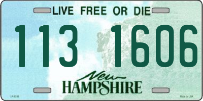 NH license plate 1131606