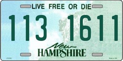 NH license plate 1131611