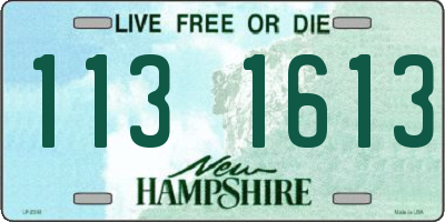 NH license plate 1131613