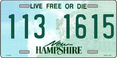 NH license plate 1131615