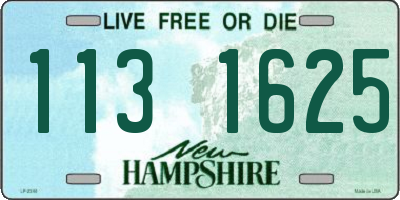 NH license plate 1131625