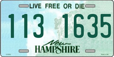 NH license plate 1131635
