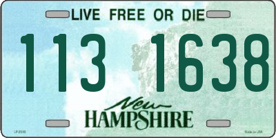 NH license plate 1131638