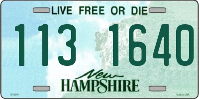 NH license plate 1131640