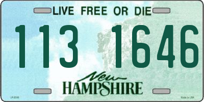 NH license plate 1131646