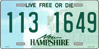 NH license plate 1131649