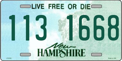 NH license plate 1131668
