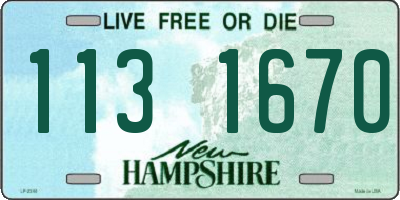 NH license plate 1131670