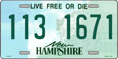 NH license plate 1131671