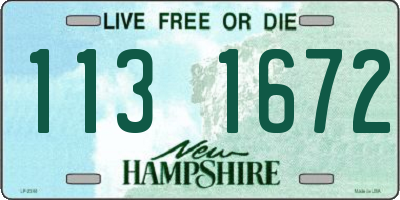 NH license plate 1131672