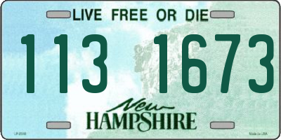 NH license plate 1131673