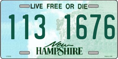 NH license plate 1131676
