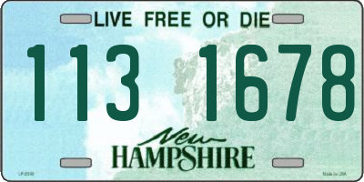 NH license plate 1131678