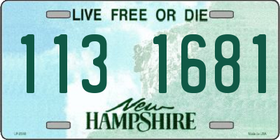 NH license plate 1131681
