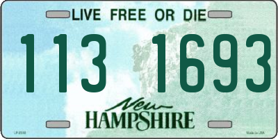 NH license plate 1131693