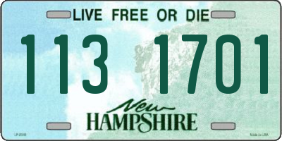 NH license plate 1131701