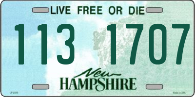 NH license plate 1131707