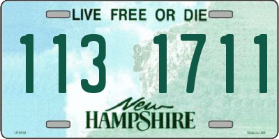 NH license plate 1131711