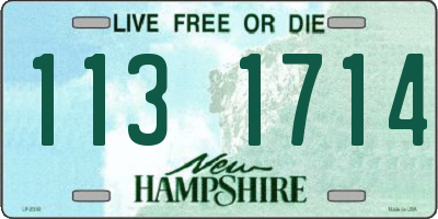 NH license plate 1131714