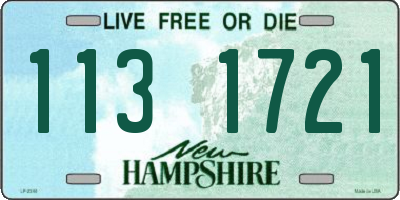 NH license plate 1131721