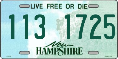 NH license plate 1131725
