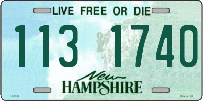 NH license plate 1131740