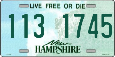 NH license plate 1131745