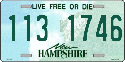 NH license plate 1131746