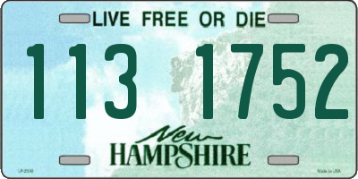 NH license plate 1131752