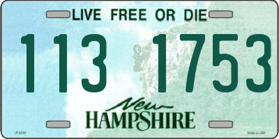NH license plate 1131753