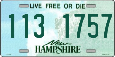 NH license plate 1131757