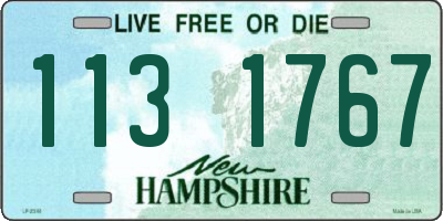 NH license plate 1131767